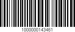 Código de barras (EAN, GTIN, SKU, ISBN): '1000000143461'