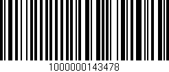 Código de barras (EAN, GTIN, SKU, ISBN): '1000000143478'