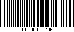 Código de barras (EAN, GTIN, SKU, ISBN): '1000000143485'