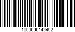 Código de barras (EAN, GTIN, SKU, ISBN): '1000000143492'