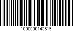 Código de barras (EAN, GTIN, SKU, ISBN): '1000000143515'