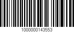 Código de barras (EAN, GTIN, SKU, ISBN): '1000000143553'