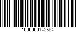 Código de barras (EAN, GTIN, SKU, ISBN): '1000000143584'