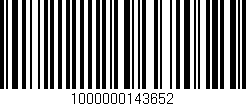 Código de barras (EAN, GTIN, SKU, ISBN): '1000000143652'