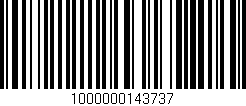 Código de barras (EAN, GTIN, SKU, ISBN): '1000000143737'