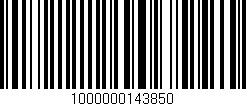 Código de barras (EAN, GTIN, SKU, ISBN): '1000000143850'