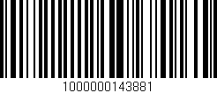 Código de barras (EAN, GTIN, SKU, ISBN): '1000000143881'
