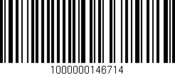 Código de barras (EAN, GTIN, SKU, ISBN): '1000000146714'