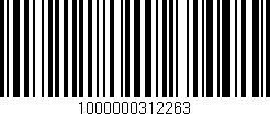 Código de barras (EAN, GTIN, SKU, ISBN): '1000000312263'