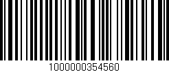 Código de barras (EAN, GTIN, SKU, ISBN): '1000000354560'
