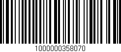 Código de barras (EAN, GTIN, SKU, ISBN): '1000000358070'