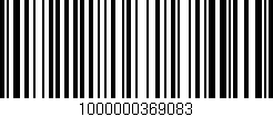 Código de barras (EAN, GTIN, SKU, ISBN): '1000000369083'