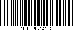 Código de barras (EAN, GTIN, SKU, ISBN): '1000020214134'