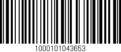 Código de barras (EAN, GTIN, SKU, ISBN): '1000101043653'