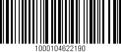 Código de barras (EAN, GTIN, SKU, ISBN): '1000104622190'