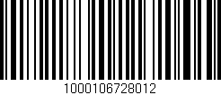 Código de barras (EAN, GTIN, SKU, ISBN): '1000106728012'
