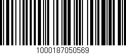Código de barras (EAN, GTIN, SKU, ISBN): '1000187050569'