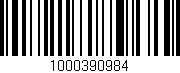 Código de barras (EAN, GTIN, SKU, ISBN): '1000390984'