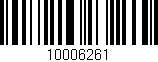 Código de barras (EAN, GTIN, SKU, ISBN): '10006261'