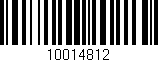 Código de barras (EAN, GTIN, SKU, ISBN): '10014812'