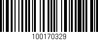 Código de barras (EAN, GTIN, SKU, ISBN): '100170329'