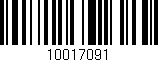 Código de barras (EAN, GTIN, SKU, ISBN): '10017091'