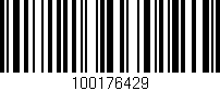 Código de barras (EAN, GTIN, SKU, ISBN): '100176429'
