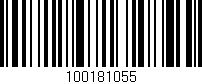Código de barras (EAN, GTIN, SKU, ISBN): '100181055'