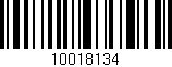Código de barras (EAN, GTIN, SKU, ISBN): '10018134'