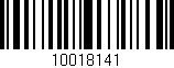 Código de barras (EAN, GTIN, SKU, ISBN): '10018141'