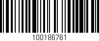 Código de barras (EAN, GTIN, SKU, ISBN): '100186761'