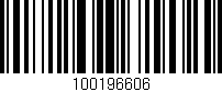 Código de barras (EAN, GTIN, SKU, ISBN): '100196606'