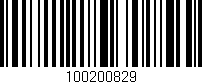 Código de barras (EAN, GTIN, SKU, ISBN): '100200829'