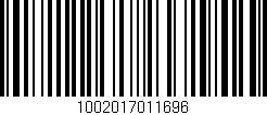 Código de barras (EAN, GTIN, SKU, ISBN): '1002017011696'