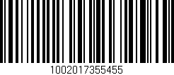 Código de barras (EAN, GTIN, SKU, ISBN): '1002017355455'