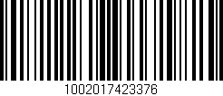 Código de barras (EAN, GTIN, SKU, ISBN): '1002017423376'
