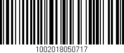 Código de barras (EAN, GTIN, SKU, ISBN): '1002018050717'