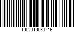 Código de barras (EAN, GTIN, SKU, ISBN): '1002018060716'