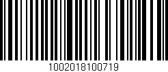 Código de barras (EAN, GTIN, SKU, ISBN): '1002018100719'