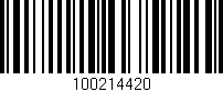 Código de barras (EAN, GTIN, SKU, ISBN): '100214420'