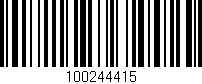 Código de barras (EAN, GTIN, SKU, ISBN): '100244415'