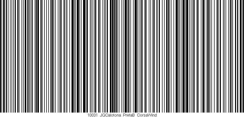 Código de barras (EAN, GTIN, SKU, ISBN): '10031_JGCalotona_PretaB_CorsaWind'
