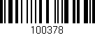 Código de barras (EAN, GTIN, SKU, ISBN): '100378'