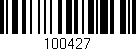 Código de barras (EAN, GTIN, SKU, ISBN): '100427'
