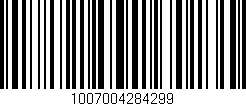 Código de barras (EAN, GTIN, SKU, ISBN): '1007004284299'