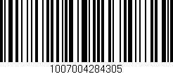 Código de barras (EAN, GTIN, SKU, ISBN): '1007004284305'