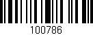 Código de barras (EAN, GTIN, SKU, ISBN): '100786'