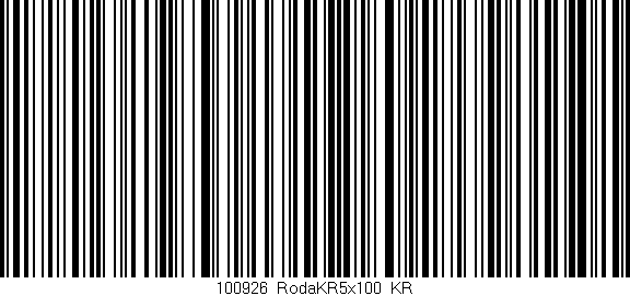 Código de barras (EAN, GTIN, SKU, ISBN): '100926_RodaKR5x100_KR'