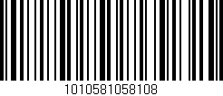 Código de barras (EAN, GTIN, SKU, ISBN): '1010581058108'