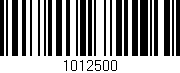 Código de barras (EAN, GTIN, SKU, ISBN): '1012500'